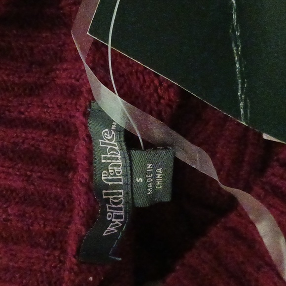 Wild Fable Cardigan Sweater Multicolor Striped Cropped Full Button Womens - Picture 8 of 9